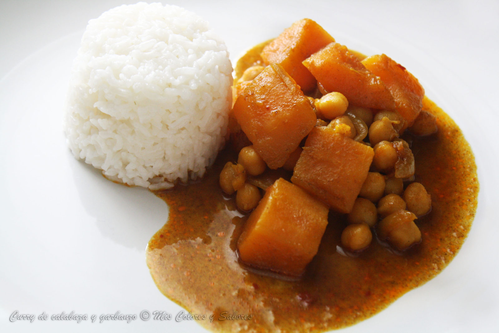 Curry de Calabaza y Garbanzo