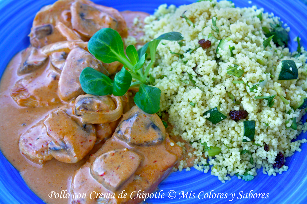 Pollo con Crema de Chipotle