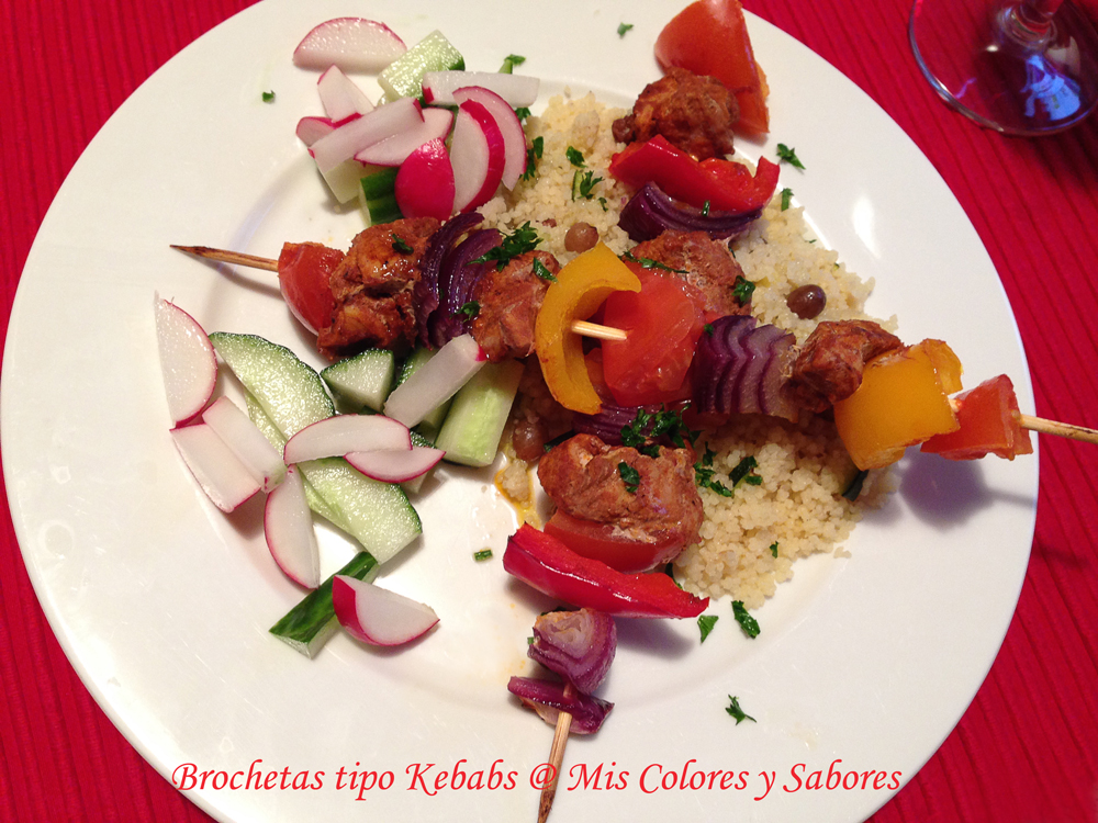 Brochetas tipo Kebabs