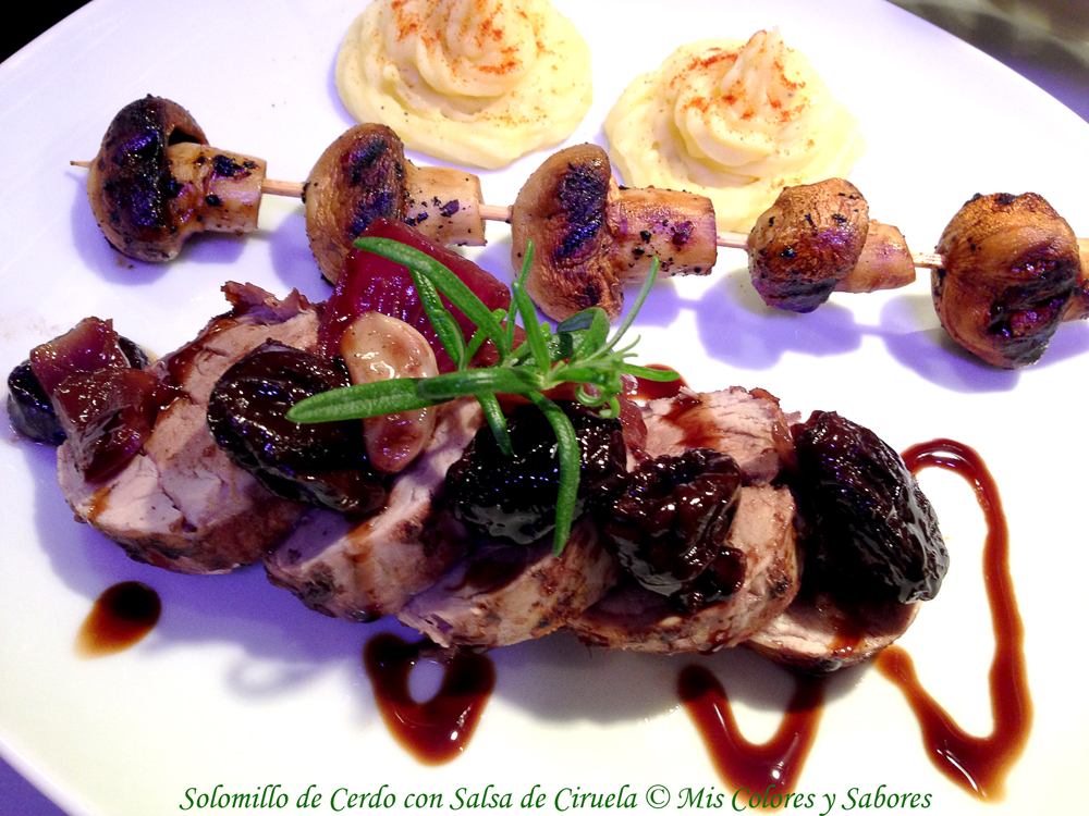 Solomillo de Cerdo con Salsa de Ciruela